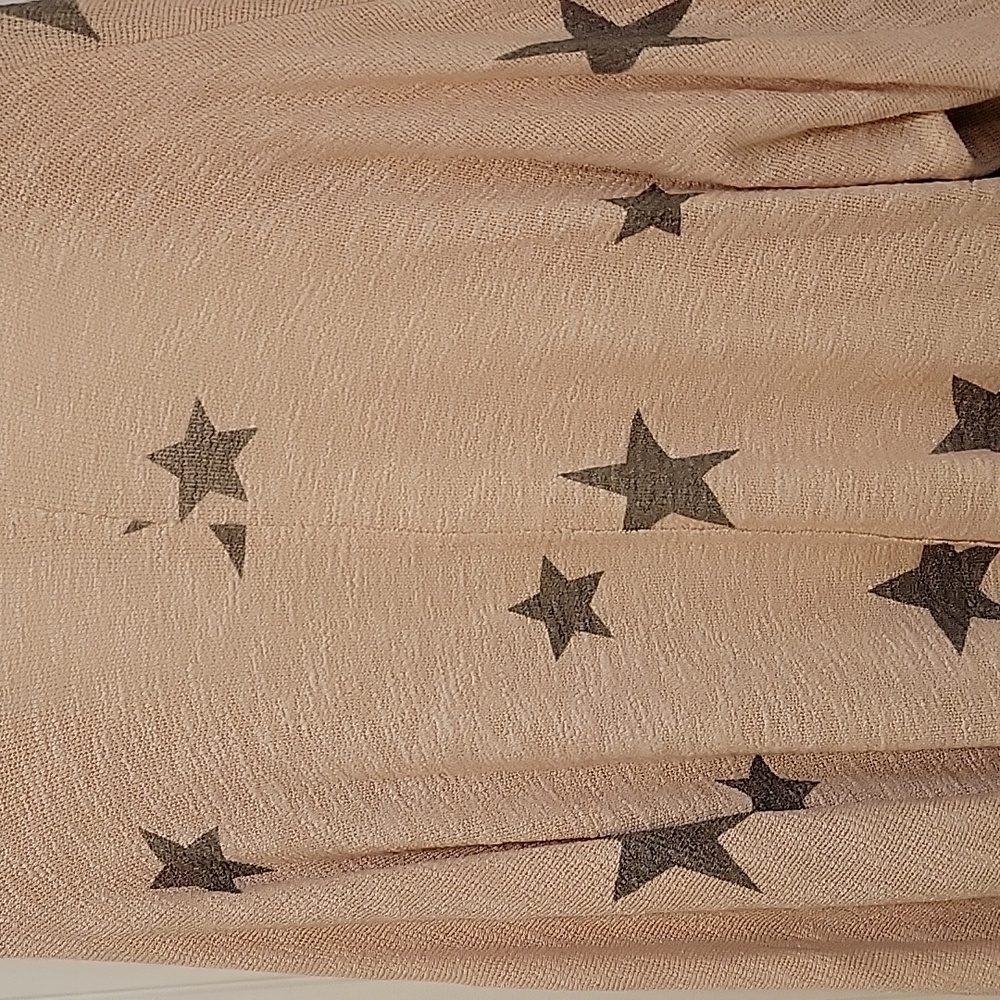 143 Story Oversized Star Lightweight Cardigan Wrap Beachcover Size Large - Picture 5 of 8